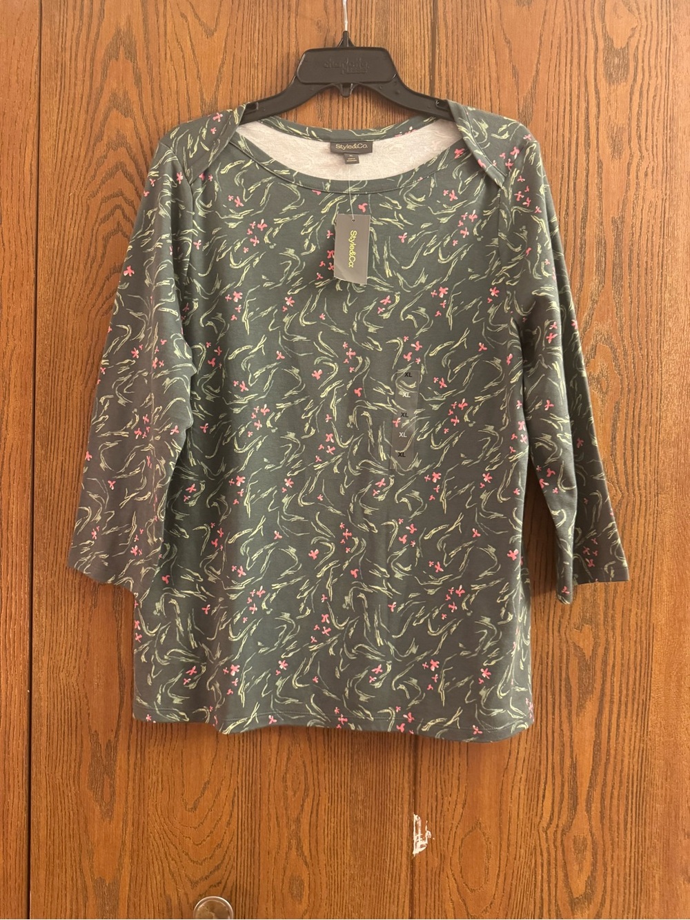 Style & Co. 3/4 Sleeve Top Size: XL